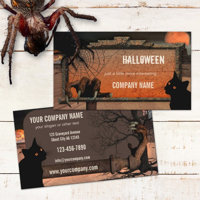 Spooky Fantasy Halloween Business Card (Creator Uploaded)