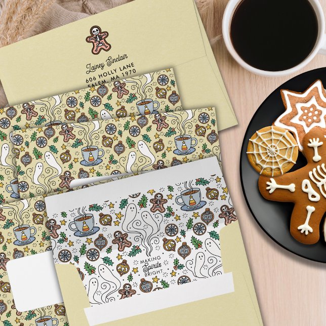 Spooky Festive Halloween Christmas Holiday Envelope (Creator Uploaded)
