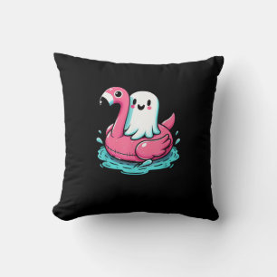 Spooky Flamingo Funny Spooky Summer Summerween Cushion