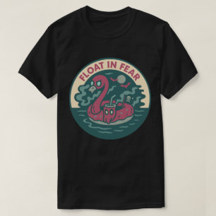 Spooky Flamingo Pirate Fun T-Shirt
