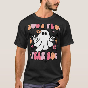 Spooky Floral Ghost People All Year Round Women Ha T-Shirt