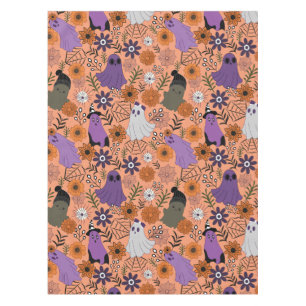 Spooky floral tablecloth