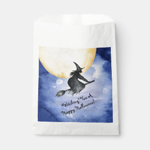Spooky Flying Halloween Witch Favour Bags