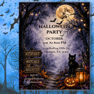 Spooky Forest Halloween Party  Invitation