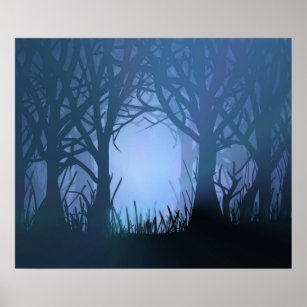 Spooky forest. poster