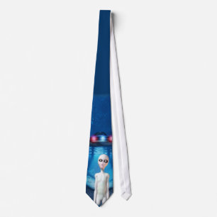 Spooky Forest UFO Close Encounter Tie