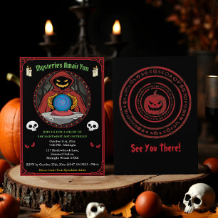Spooky Fortune Teller Halloween Party Invitation