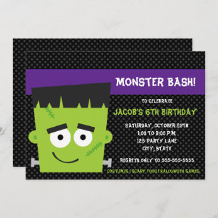 Spooky Friend Halloween Birthday Invitation