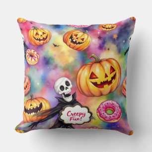 Spooky Fun, Halloween, by Natasha Us Cushion