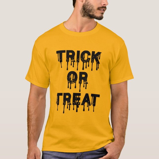 Spooky & Fun Halloween-Theme Text T-Shirts: Unique T-Shirt (Front)