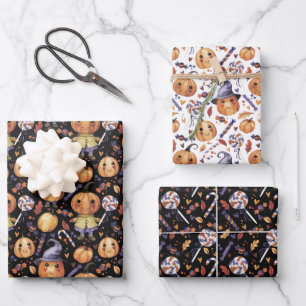 Spooky Fun Halloween Wrapping Paper Sheet