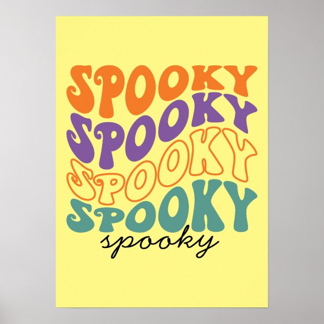 Spooky - Funny Halloween Poster (Front)