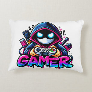 Spooky Gaming – Halloween Gamer Ghost Controller D Decorative Cushion