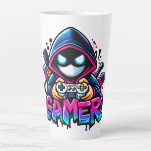 Spooky Gaming – Halloween Gamer Ghost Controller D Latte Mug