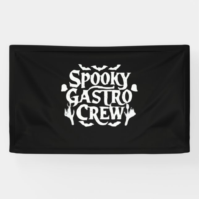 Spooky Gastro Crew Gastro Nurse Halloween Classic  Banner (Horizontal)