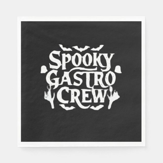 Spooky Gastro Crew Gastro Nurse Halloween Classic  Napkin (Front)