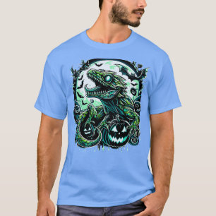 Spooky gecko witch cute halloween reptile design 2 T-Shirt