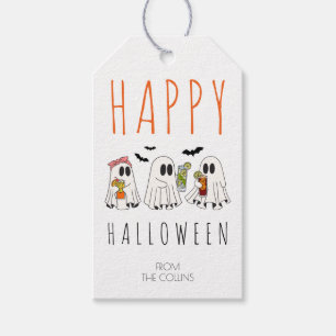 Spooky Ghost Cocktails Cute Adult Happy Halloween Gift Tags