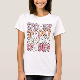Spooky ghost Cool funny ghost boo Halloween T-Shirt