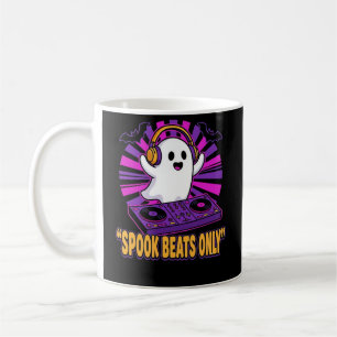 Spooky Ghost DJ Halloween Beats Design_1 Coffee Mug
