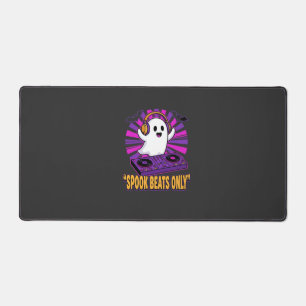 Spooky Ghost DJ Halloween Beats Design_1 Desk Mat