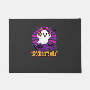 Spooky Ghost DJ Halloween Beats Design_1 Doormat
