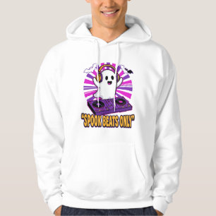 Spooky Ghost DJ Halloween Beats Design_1 Hoodie