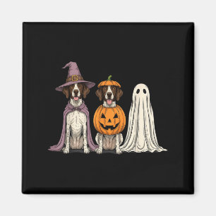 Spooky Ghost English Pointer Pumpkin Halloween Dog Magnet