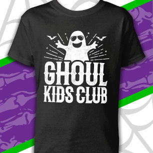 Spooky Ghost Ghoul Kids Club Funny Halloween T-Shirt