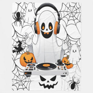 Spooky Ghost Glow Throw Blanket