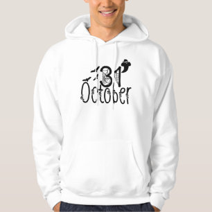 Spooky Ghost Halloween 31 October Hoodie