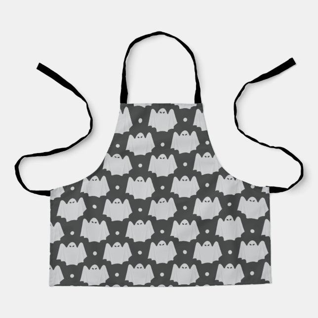 Spooky Ghost Halloween Apron (Front)