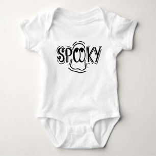 Spooky Ghost Halloween Baby Bodysuit