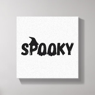 Spooky Ghost Halloween Canvas Print