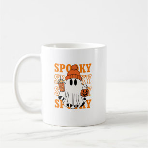 Spooky Ghost Halloween Coffee Design Coffee Mug