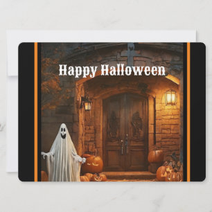 Spooky Ghost Halloween Collection Holiday Card