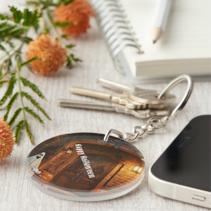 Spooky Ghost Halloween Collection Key Ring