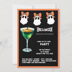 Spooky ghost & Halloween Costumes and Cocktails