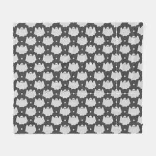 Spooky Ghost Halloween Fleece Blanket
