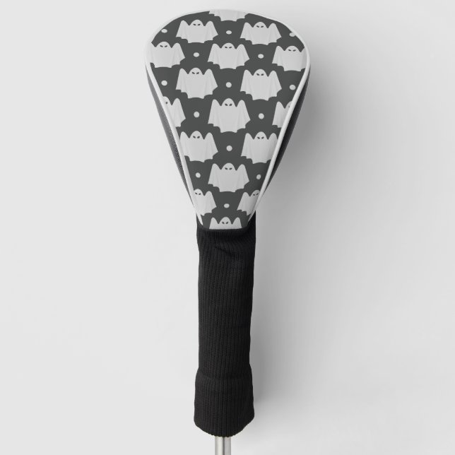 Spooky Ghost Halloween  Golf Head Cover (Front)