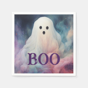 Spooky Ghost Halloween Napkin