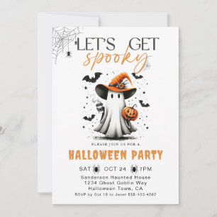 Spooky Ghost Halloween party Invitation