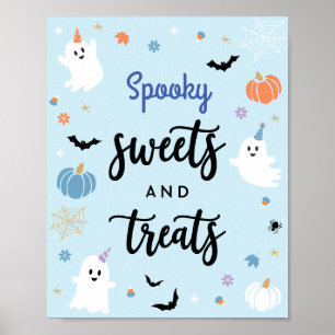 Spooky Ghost Halloween Spooky Sweets & Treats Sign