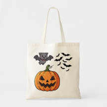 Spooky Ghost Halloween Tote Bag