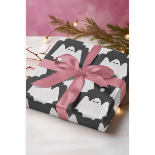 Spooky Ghost Halloween Wrapping Paper