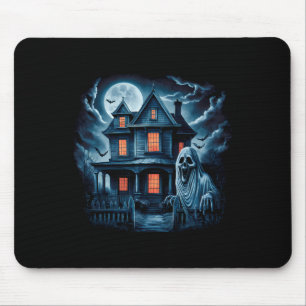 Spooky Ghost House Dark Horror Halloween Costume Mouse Mat