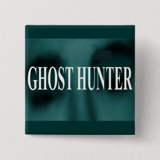 Spooky Ghost Hunter 15 Cm Square Badge
