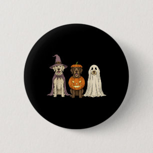 Spooky Ghost Italian Spinone Pumpkin Halloween Dog 6 Cm Round Badge