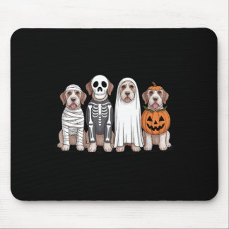 Spooky Ghost Italian Spinone Pumpkin Halloween Dog Mouse Mat