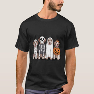 Spooky Ghost Italian Spinone Pumpkin Halloween Dog T-Shirt